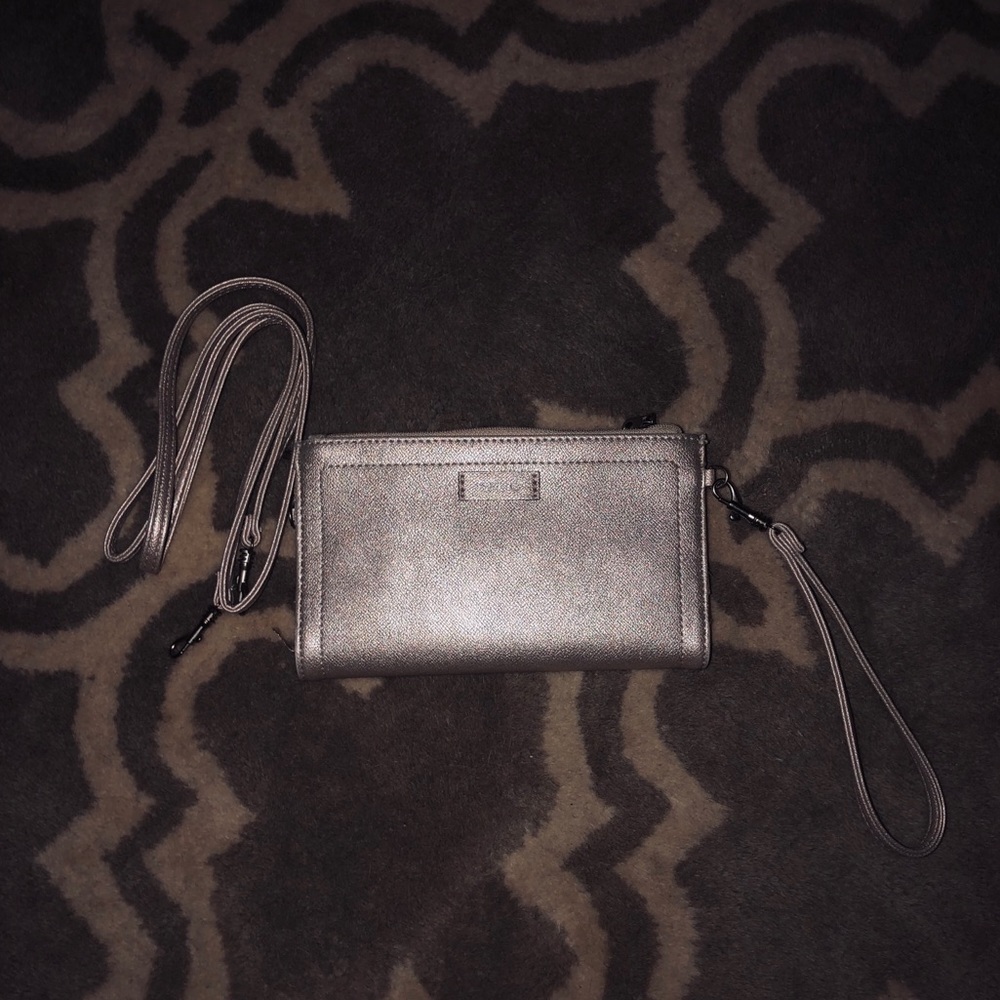Relic Silver Wristlet/Wallet with Body Strap